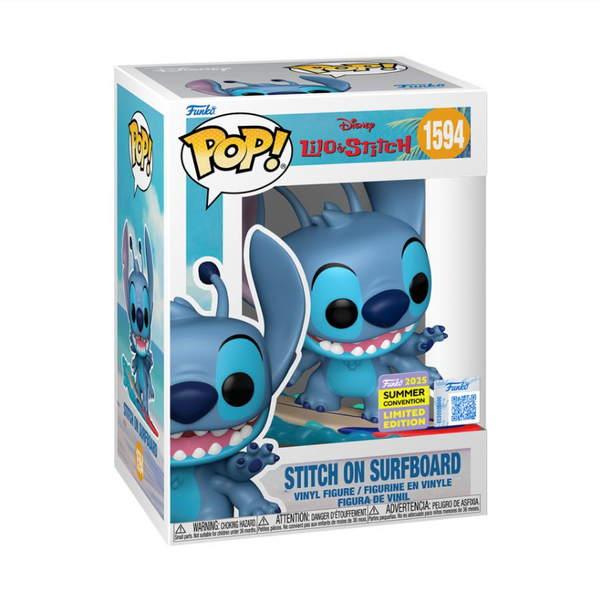 Lilo & Stitch - Stitch on Surfboard SDCC 2025 Pop! Vinyl 1594