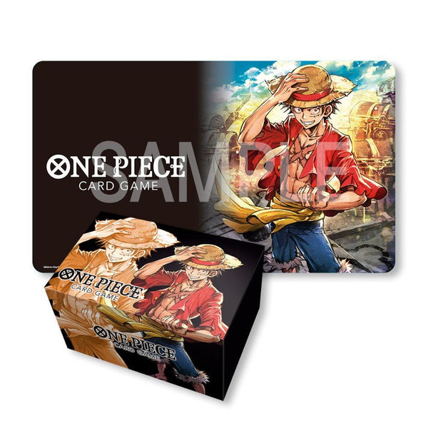 One Piece Card Game Playmat and Storage Box Set Monkey D. Luffy
