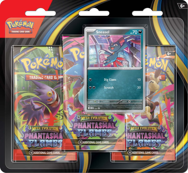 Pokemon TCG: Mega Evolution - Phantasmal Flames Three Booster Blister