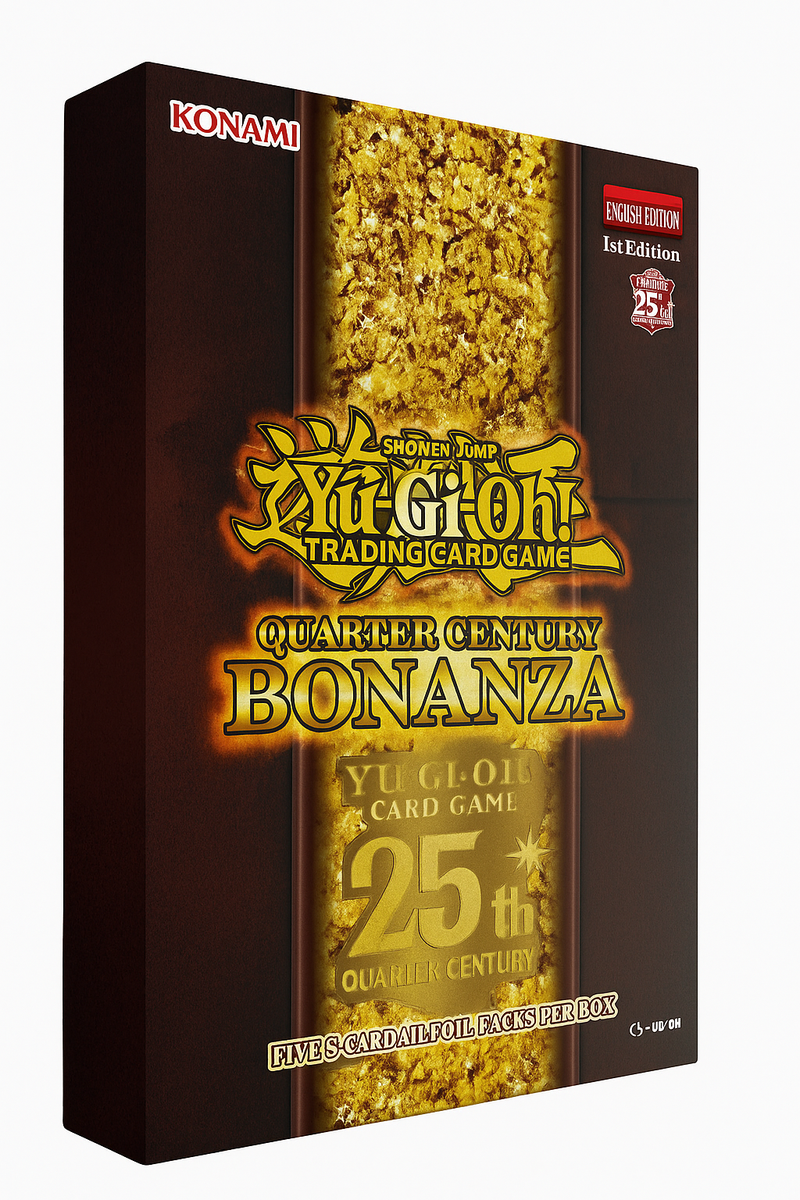 YU-GI-OH! TCG Quarter Century Bonanza Collection 3-Booster Tuck Box YU-GI-OH! TCG Quarter Century Bonanza Collection 3-Booster Tuck Box