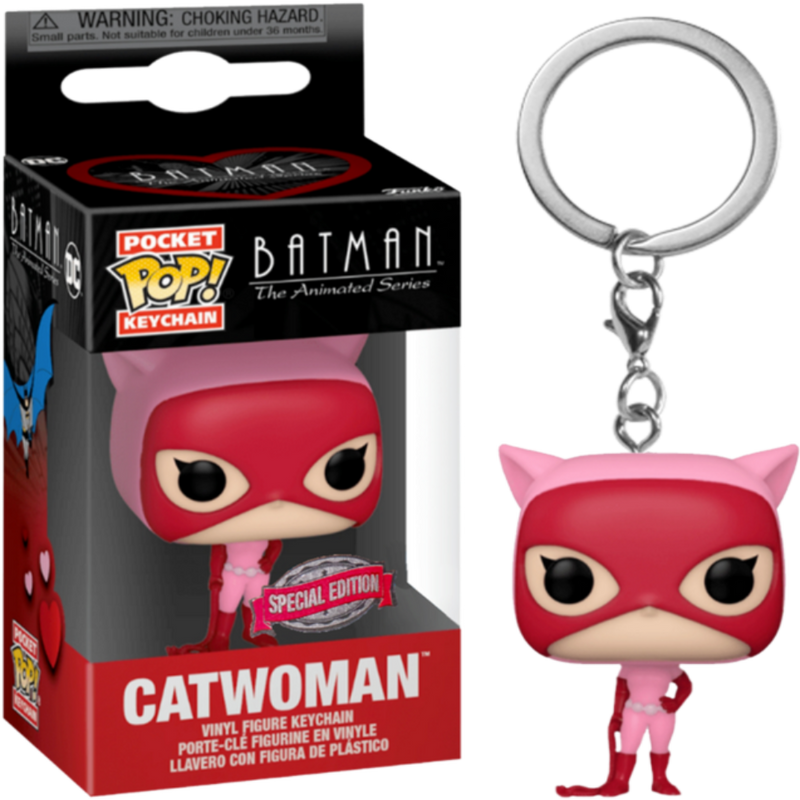 Batman The Animated Series Catwoman Valentine Pocket Pop Keychain
